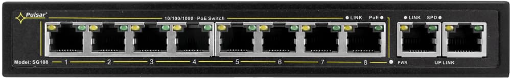 

SWITCH POE PULSAR SG108 10-PORTÓW (8xPoE + 2xUPLINK)