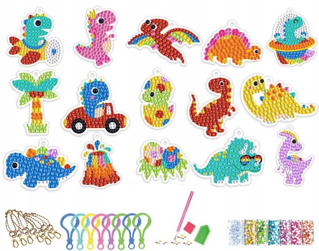 

HAFT DIAMENTOWY naklejki diamentowe mozaika 5D dinozaury