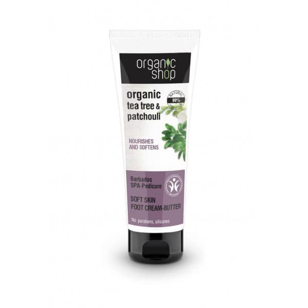 

Organic Shop Organic Tea Tree Patchouli Nourishes And Softnes kremowe masło do stóp 75ml
