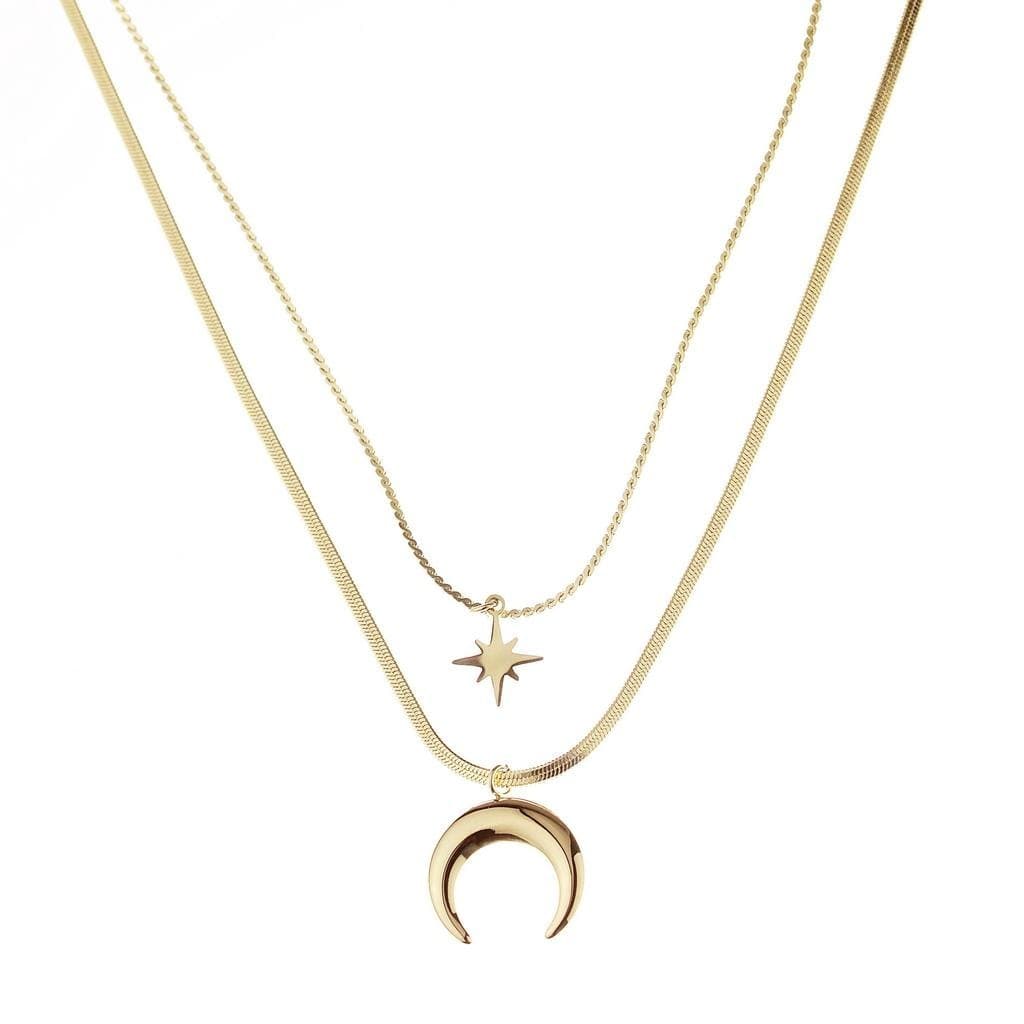 

Naszyjnik stal chirurgiczna pozłacana 14k gold NST1215