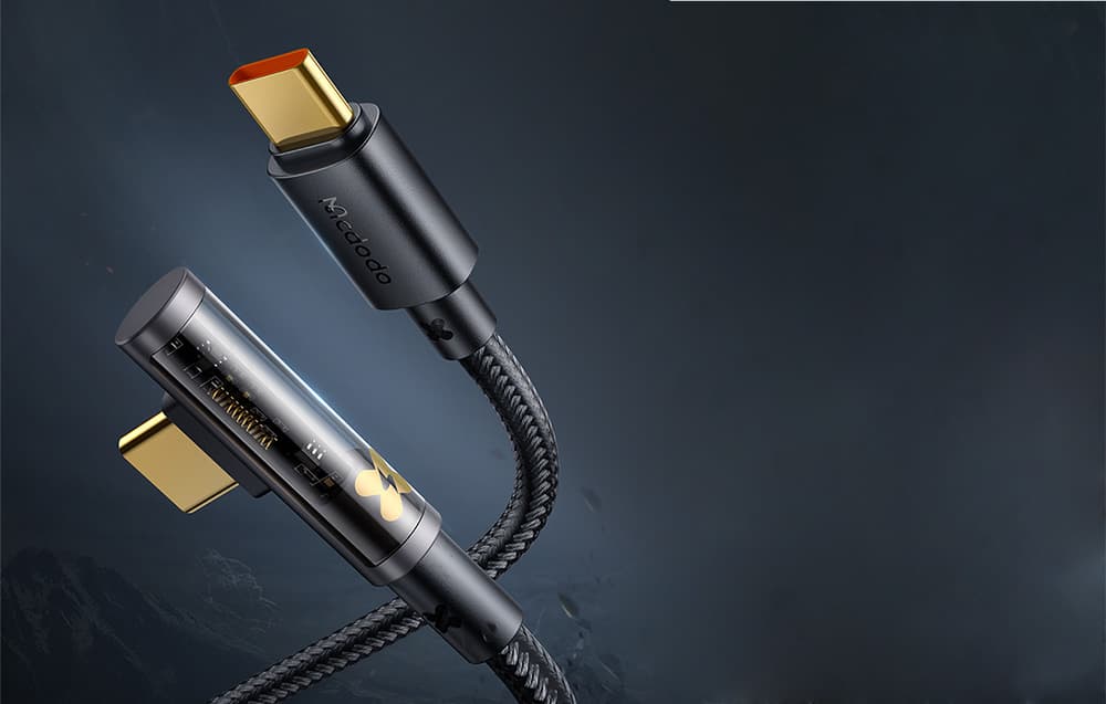 

Kabel kątowy Prism USB do USB-C Mcdodo CA-3401, 100W, 1.8m (czarny)