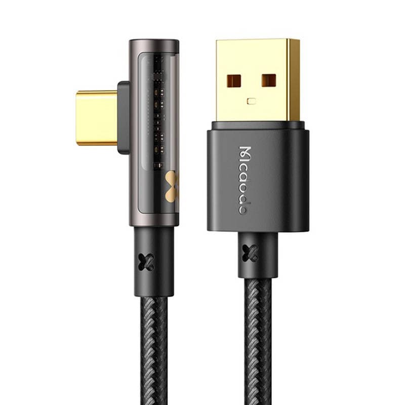 

Kabel kątowy Prism USB do USB-C Mcdodo CA-3381, 6A, 1.8m (czarny)