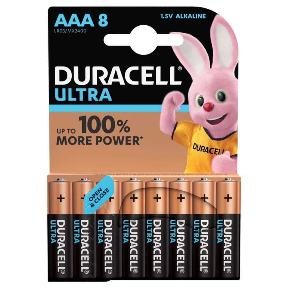 

Baterie DURACELL Alkaliczna AAA 8 szt. MX2400B8