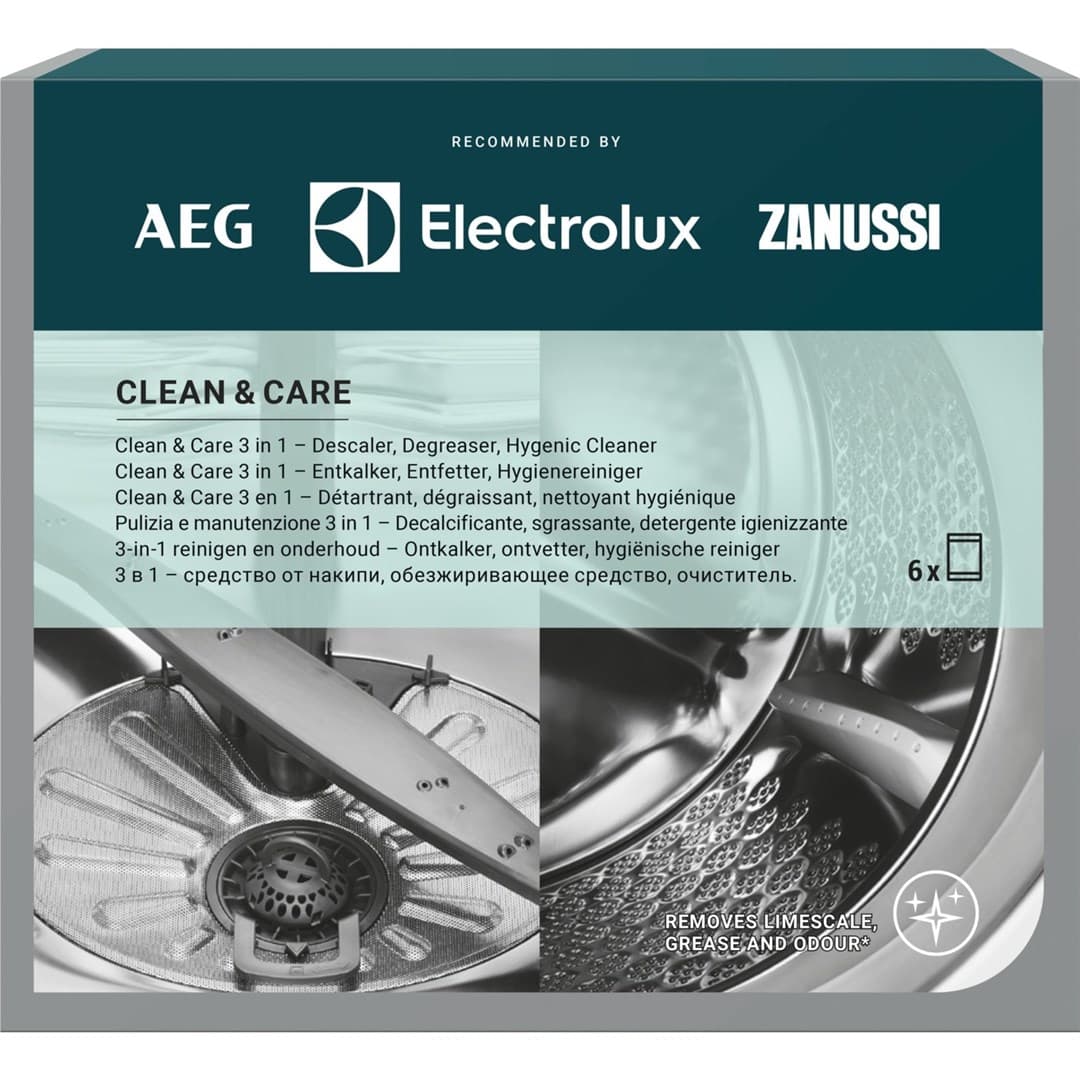 

Preparat do pralki i zmywarki CLEAN&CARE ELECTROLUX M3GCP400 6 szt.