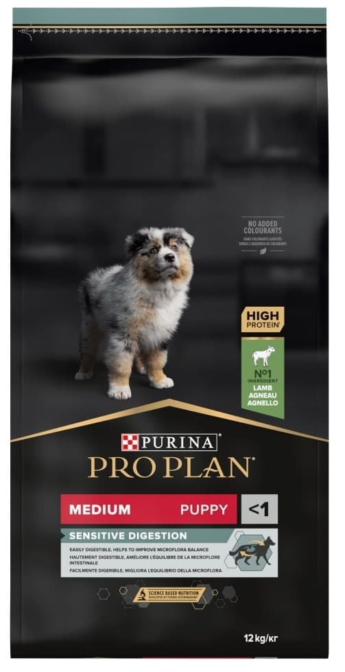 

Purina Pro Plan Medium Puppy Sensitive OPTIDIGEST Jagnięcina 12kg