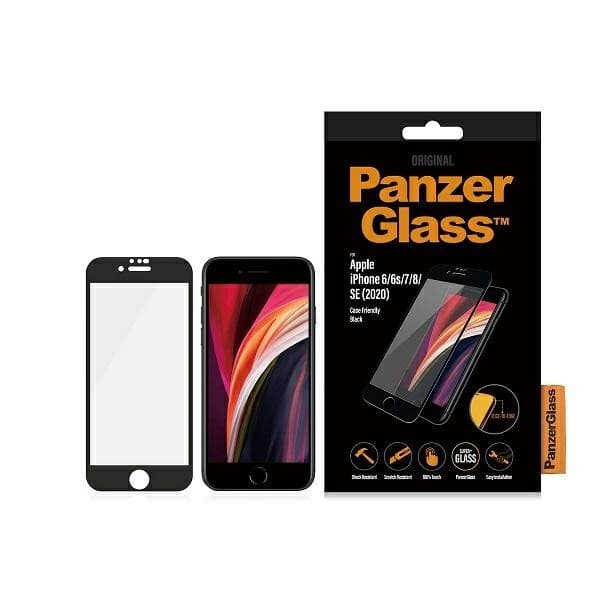 

PanzerGlass E2E Super+ iPhone 6/6s/7/8 /SE 2020 / SE 2022 Case Friendly czarny/black