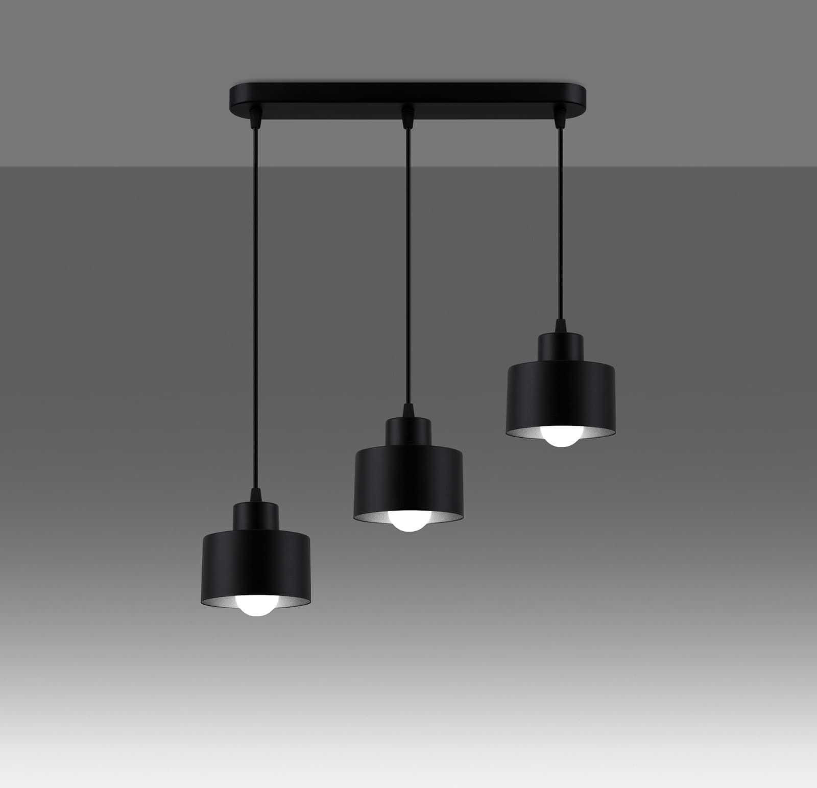 

Lampa wisząca SAVAR 3 czarna