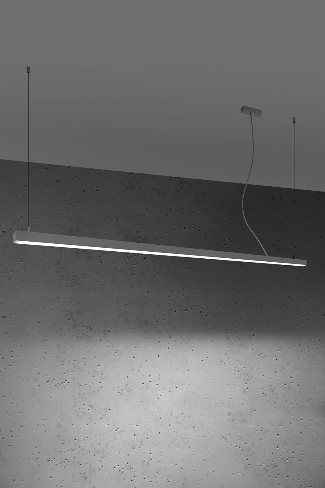

Lampa wisząca PINNE 200 szara 4000K