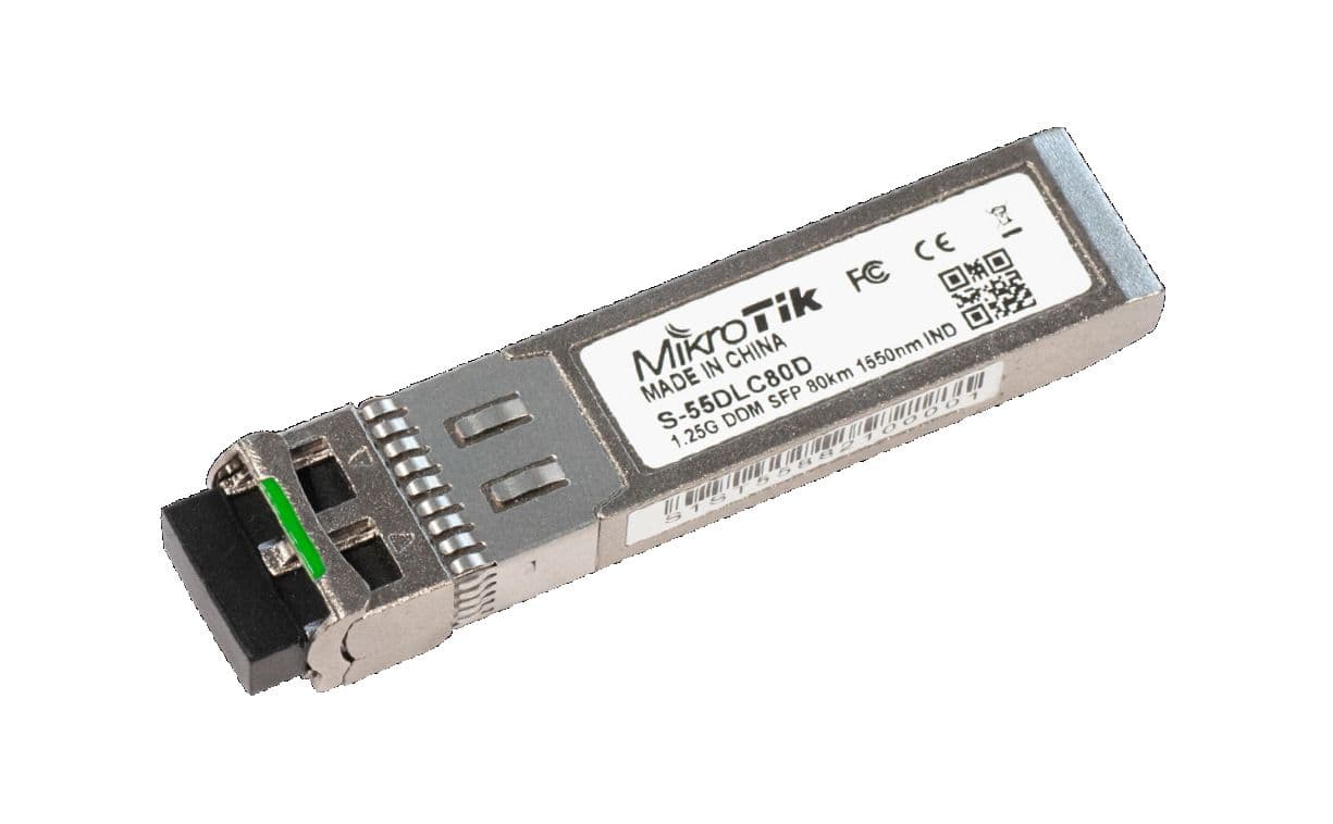 

MIKROTIK S-55DLC80D SFP MODULE 1.25G SM 80KM 1550NM WITH DUAL LC CONNECTOR