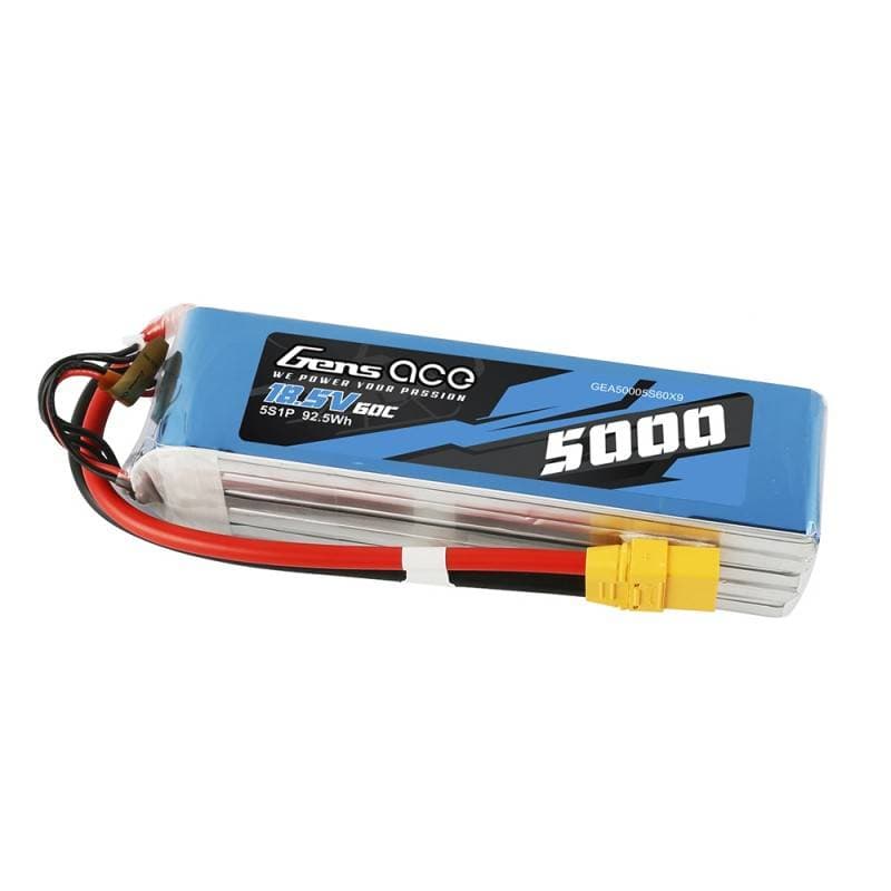 

Akumulator LiPo Gens Ace Bashing 5000mAh 18.5V 60C 5S1P - XT90