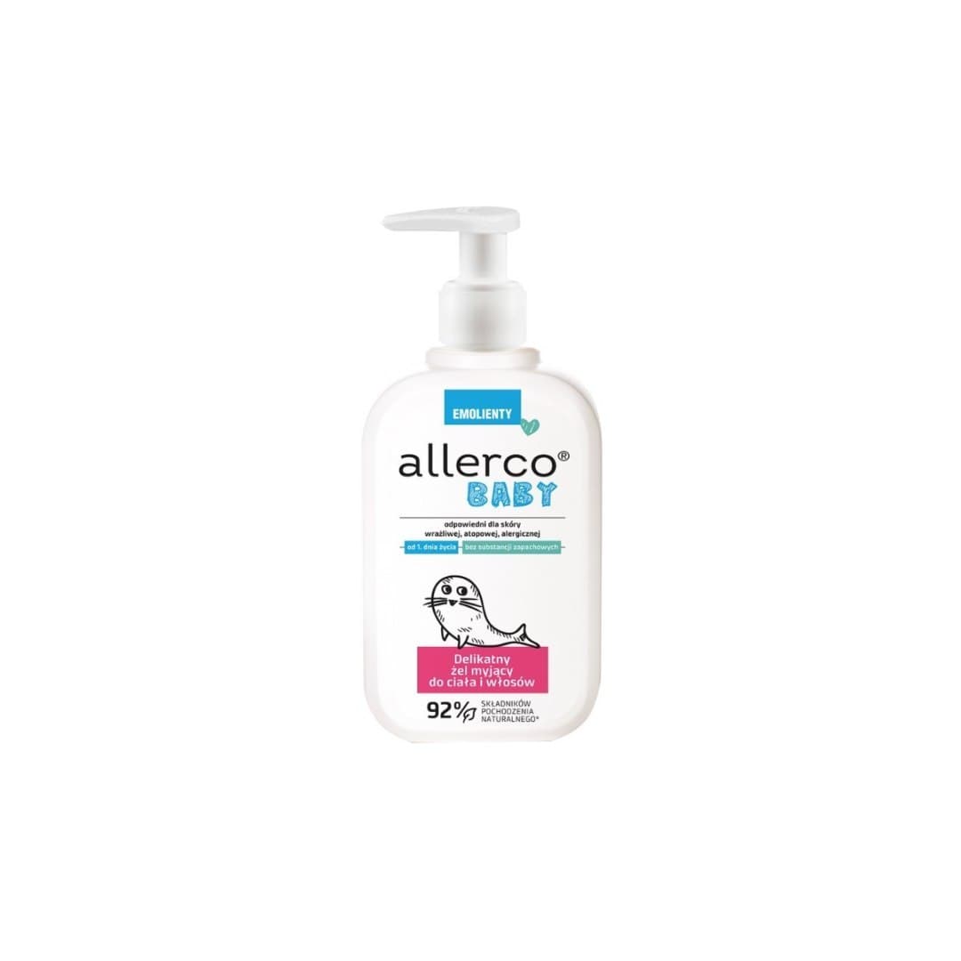 

ALLERCO BABY Emolienty Delikatny Żel myjący do ciała i włosów 200ml