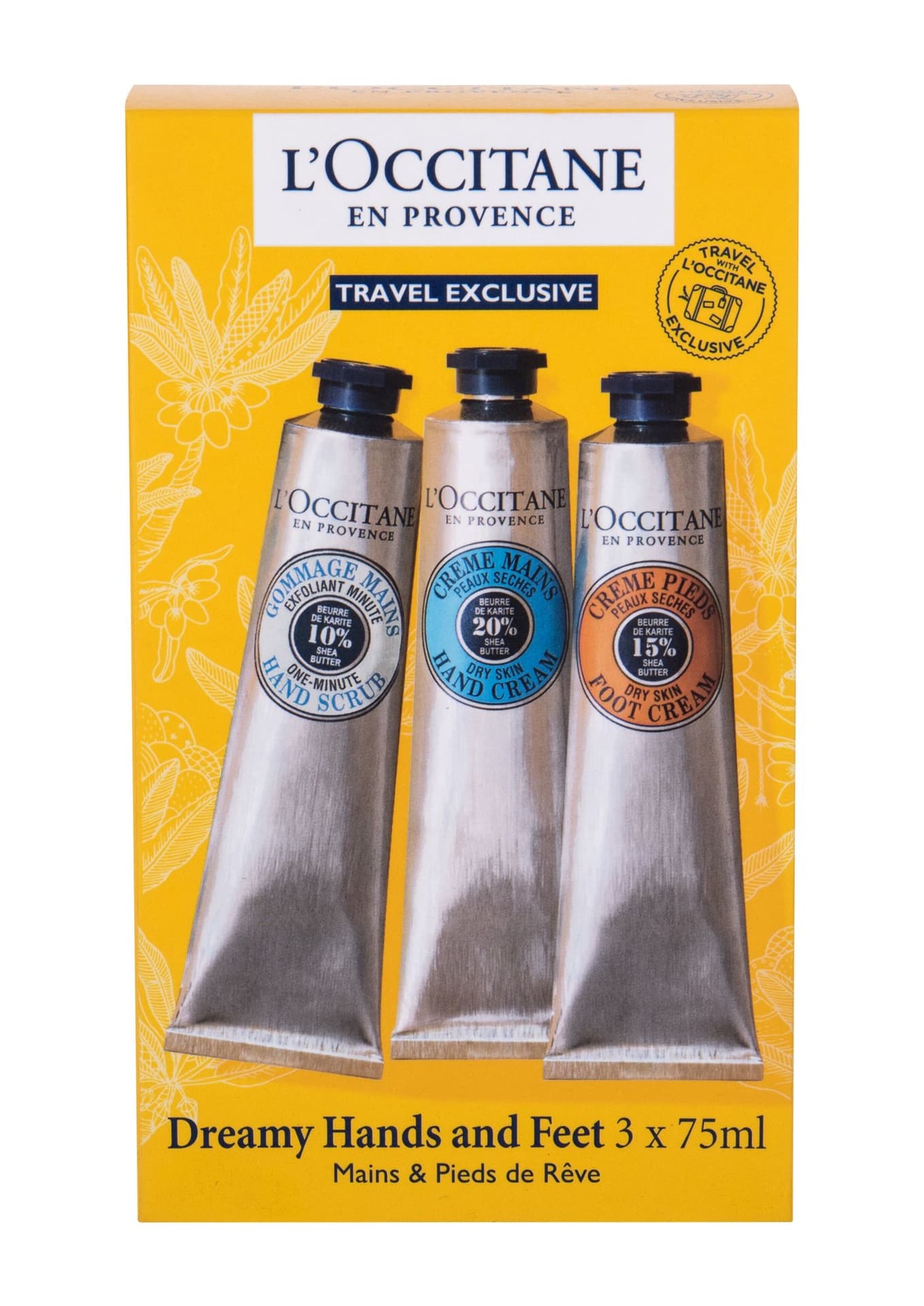 

L´Occitane Shea Butter Travel Kit Krem do rąk 75ml Krem do rąk 75ml + Peeling do rąk 75ml + Krem do stóp 75ml (W)