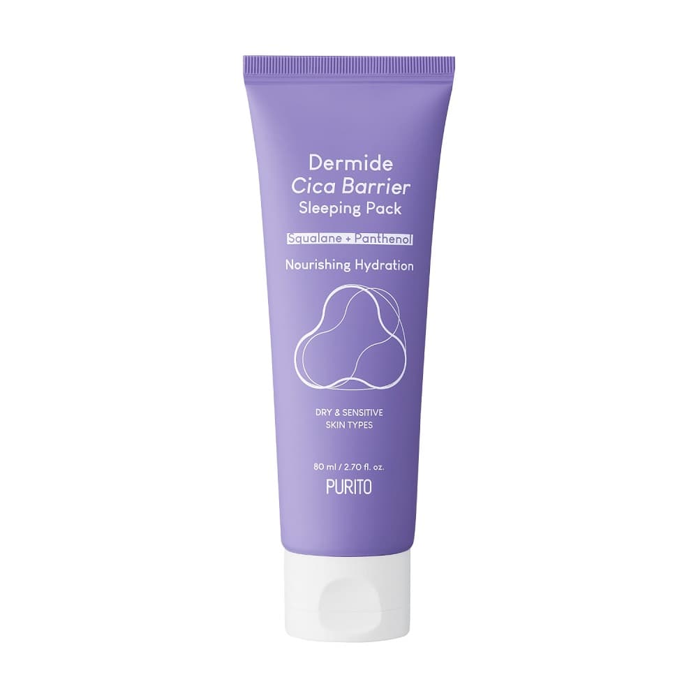 

PURITO Dermide Cica Barrier Sleeping Pack krem regenerujący na noc z ekstraktem z wąkroty azjatyckiej 80ml