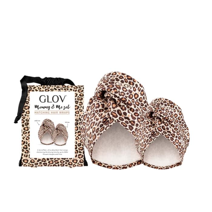 

GLOV SET MommyMe turban do włosów Cheetah 2szt.