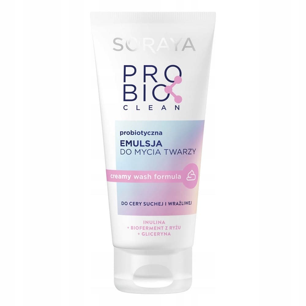 

Soraya Probio Clean Probiotyczna Emulsja do mycia twarzy do cery suchej i wrażliwej 150ml