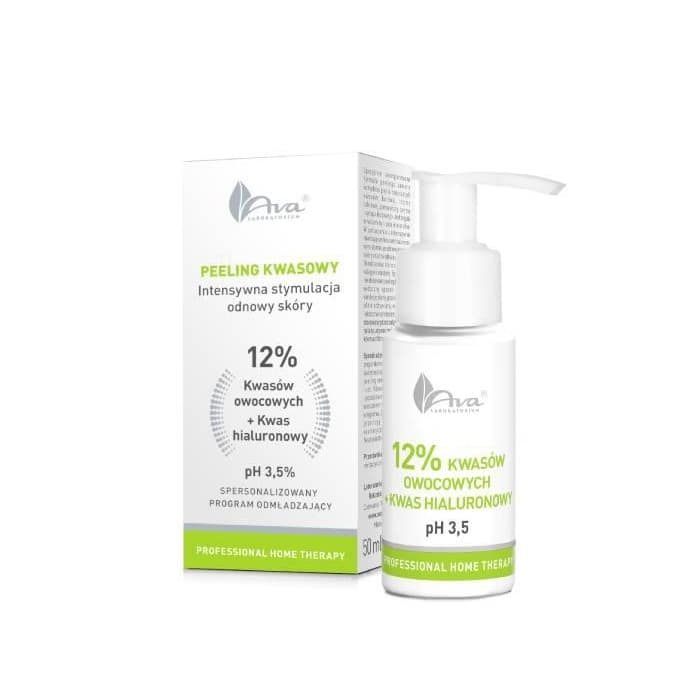 

AVA LABORATORIUM Professional Home Therapy peeling z kwasami owocowymi 12% + kwas hialuronowy 50ml