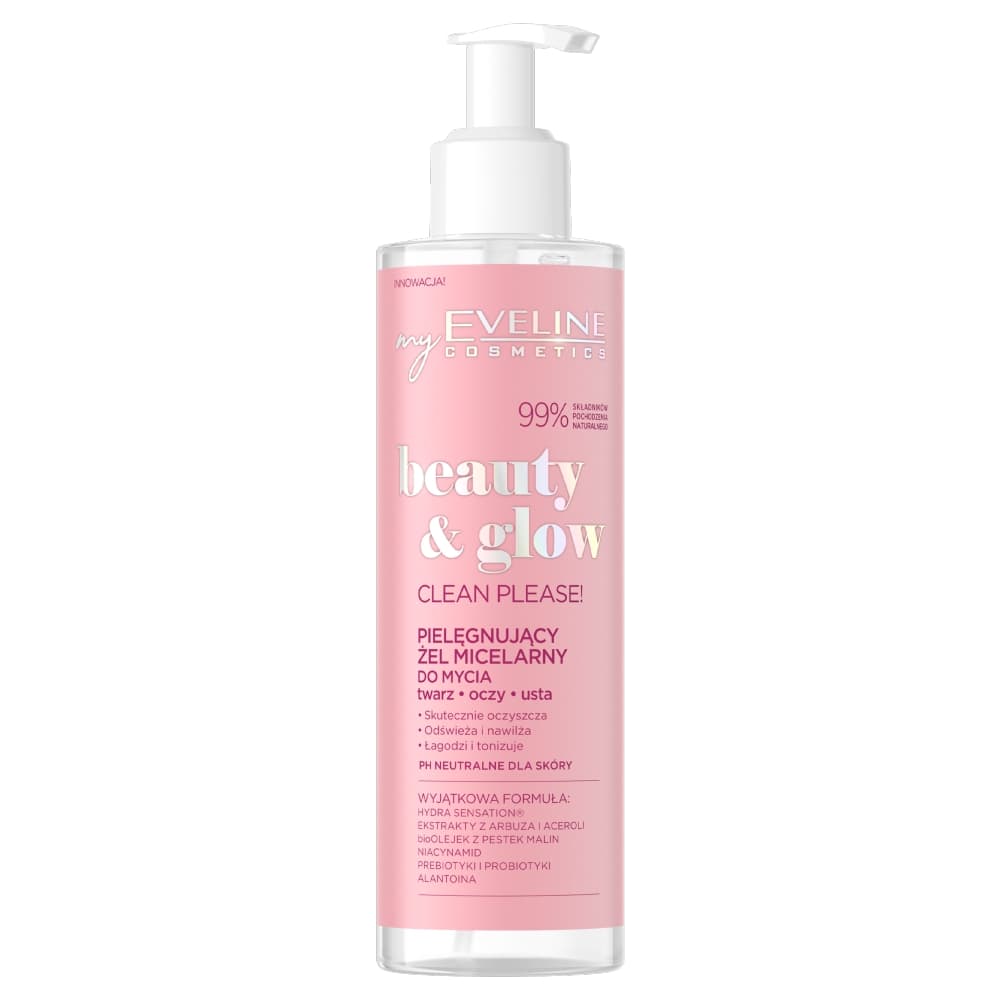 

EVELINE Beauty Glow Clean Please! oczyszczający żel micelarny do mycia twarzy 200ml