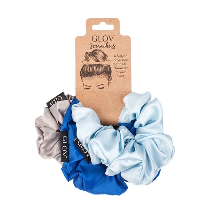 

Glov Scrunchies zestaw gumek do włosów Blue 3szt