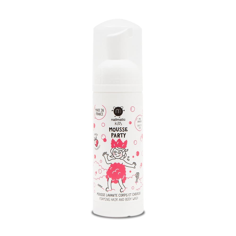 

NAILMATIC Kids Mousse Party mus do mycia ciała i włosów dla dzieci Strawberry 150ml