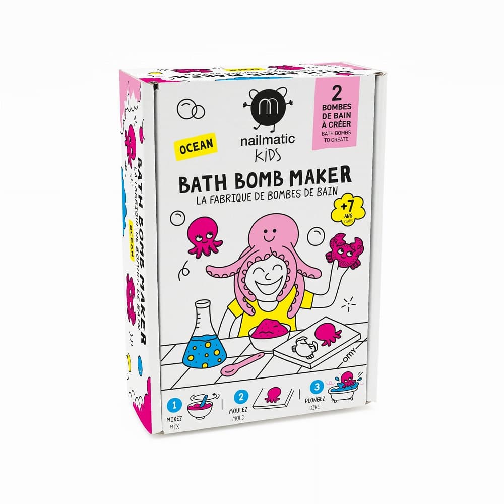 

Nailmatic Kids Bath Bomb Maker zestaw do tworzenia kul kąpielowych Ocean 2 kształty