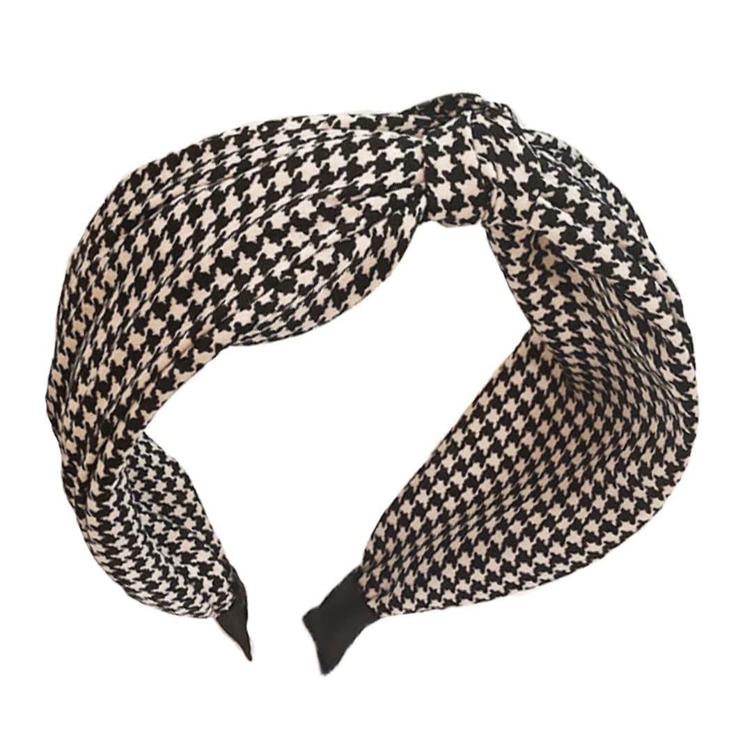 

Opaska - turban do włosów - czarna pepitka 1szt