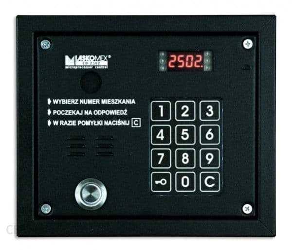 

Laskomex CP-2503TP czarna Panel audio z czytnikiem kluczy "Dallas"