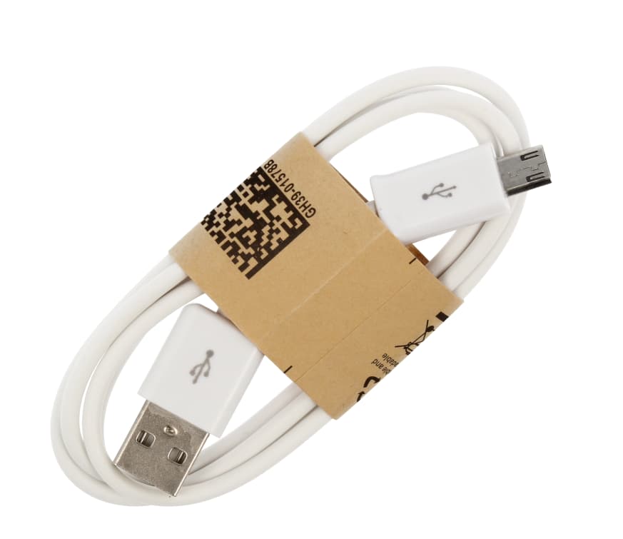 

Kabel 0,8m USB - Micro USB Złącze 8mm REVERSE biały