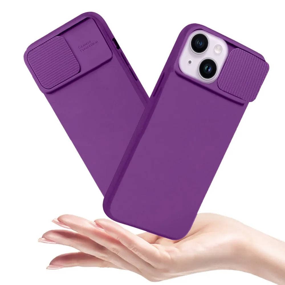

Etui MOTOROLA MOTO E22 / E22I Silikonowe z Osłoną na Aparat Nexeri Silicone Lens fioletowe