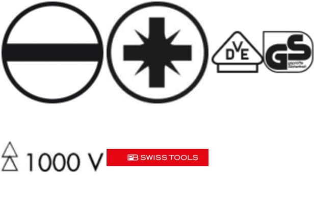 

Zestaw wkrętaków VDE 6-cz., płasko-krzyżowe PZ w kartonowym pudełku Classic PB Swiss Tools