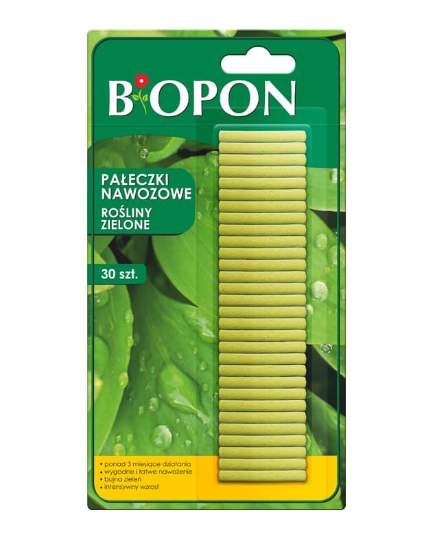 

NAWÓZ - PAŁECZKI NAWOZOWE DO ROŚLIN ZIELONYCH, 30 SZT.