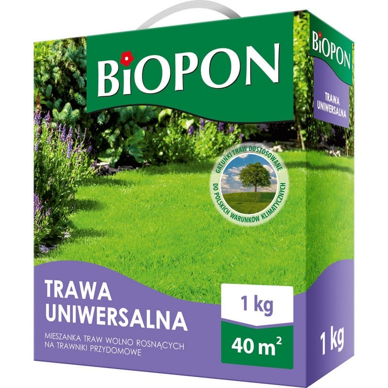 

Trawa uniwersalna nasiona Biopon 1kg 40m2 Biopon 1103