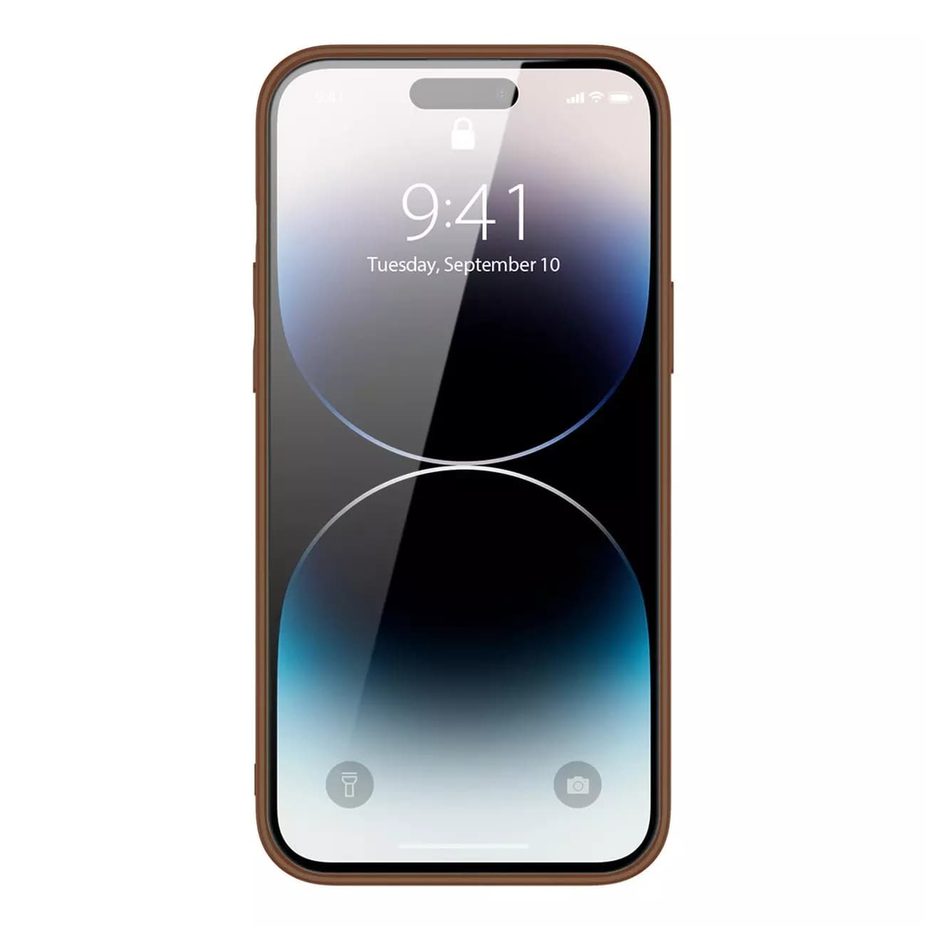 

Dux Ducis Yolo etui iPhone 14 Pro elegancki pokrowiec ze skóry ekologicznej brązowy