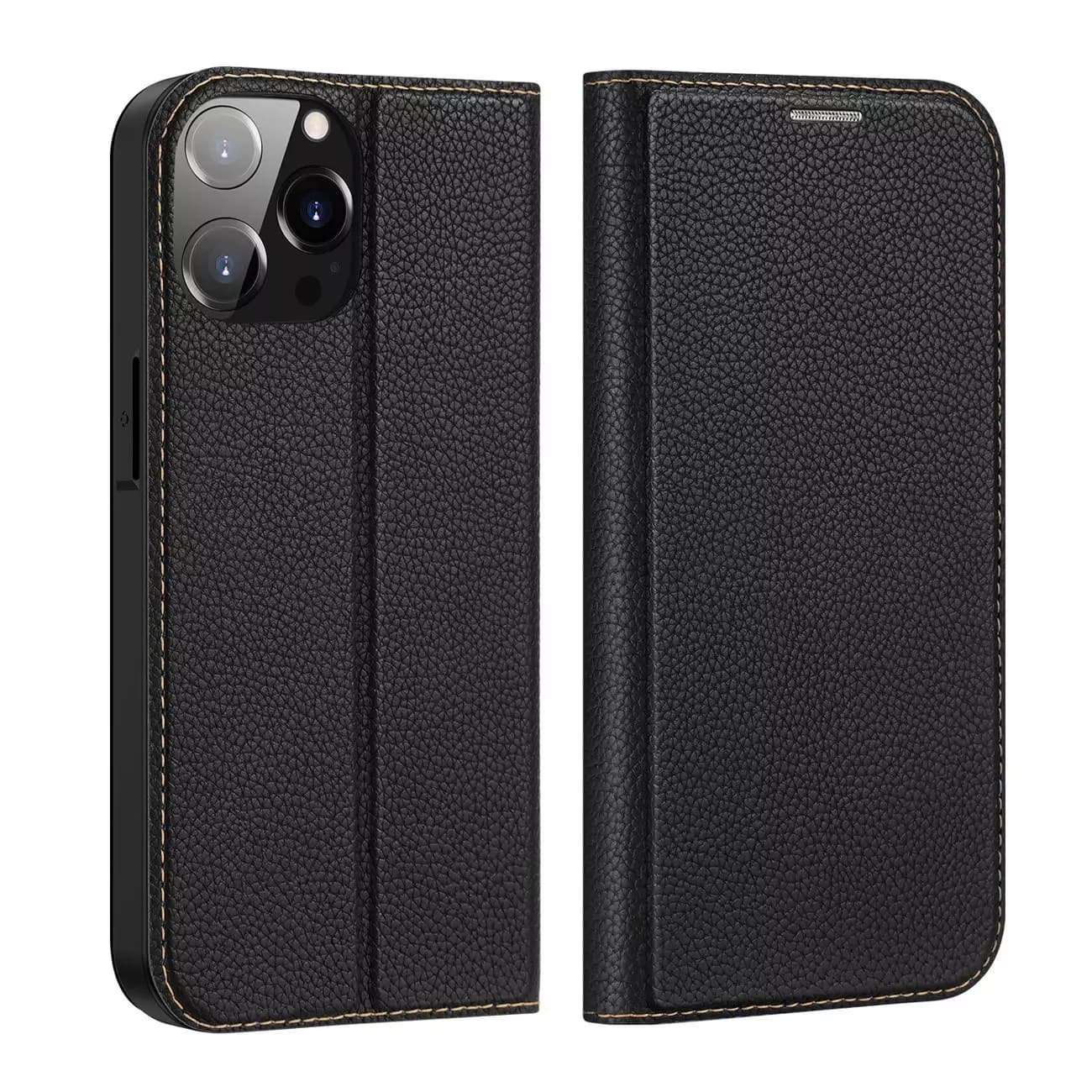 

Etui Dux Ducis Skin X2 do iPhone 14 Pro Max pokrowiec z magnetyczną klapką czarny