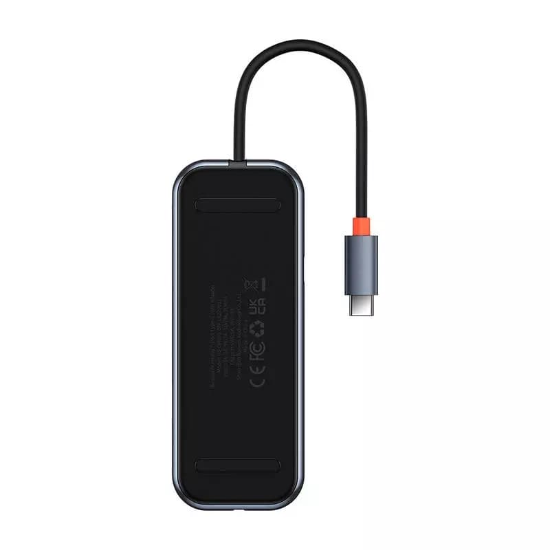 

Hub 7in1 Baseus AcmeJoy Series USB-C do 2xUSB 3.0 + HDMI + USB 2.0 + USB-C PD + SD/TF (szary)