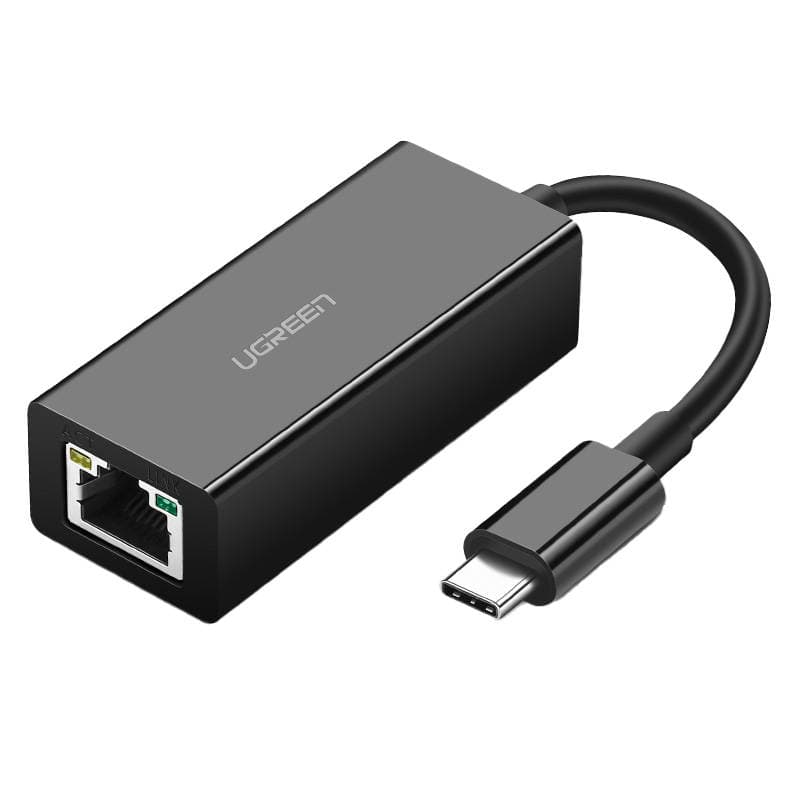 

Adapter zewnętrzny Gigabit Ethernet USB-C męski UGREEN (czarny)