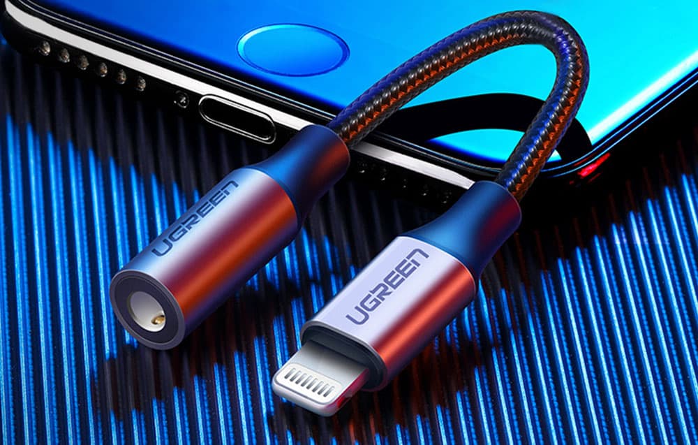 

Adapter audio Ugreen US211 Lightning do Mini Jack 3.5mm (czarny)