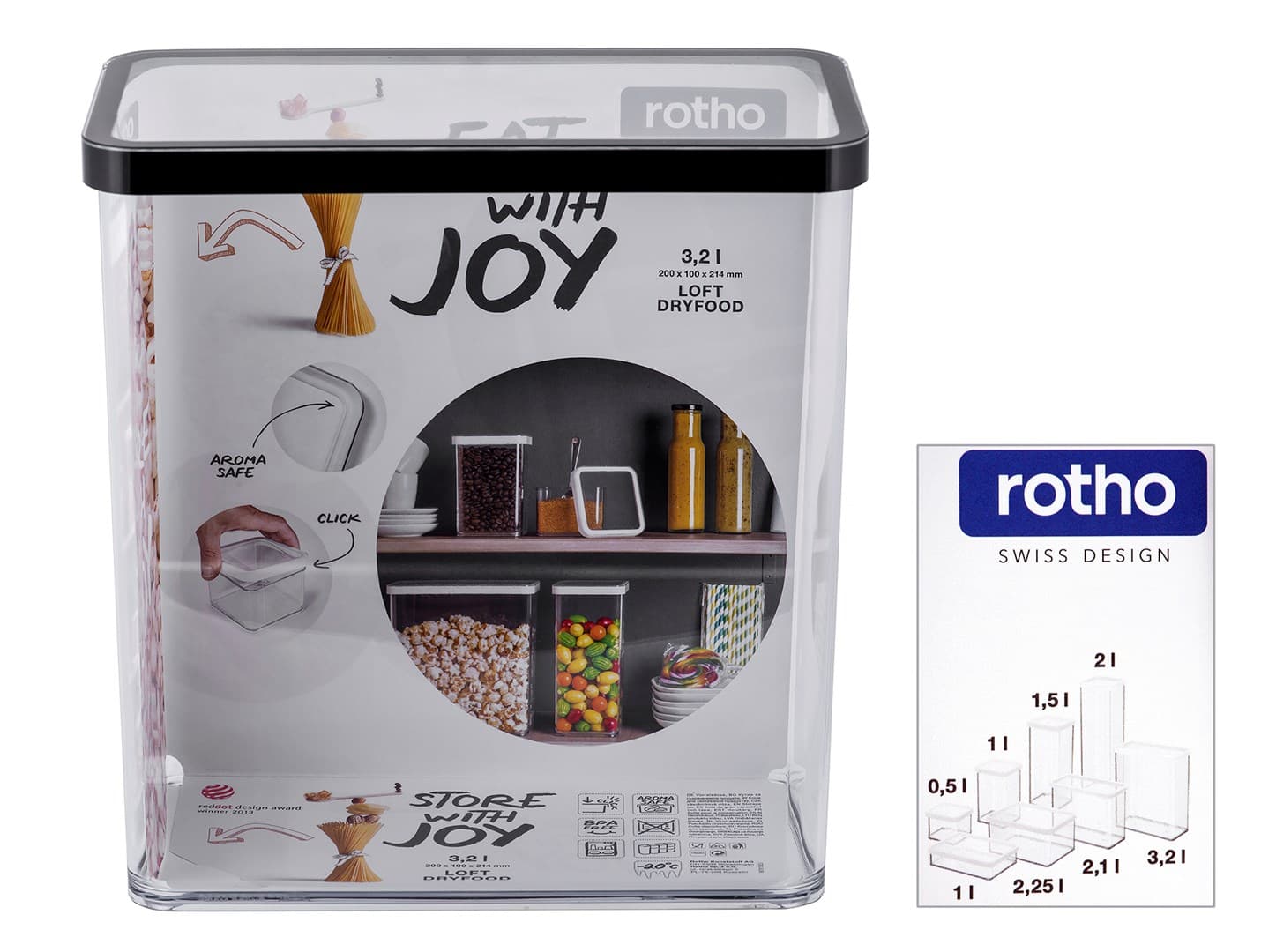 

Pojemnik wysoki Rotho 3.2 l LOFT