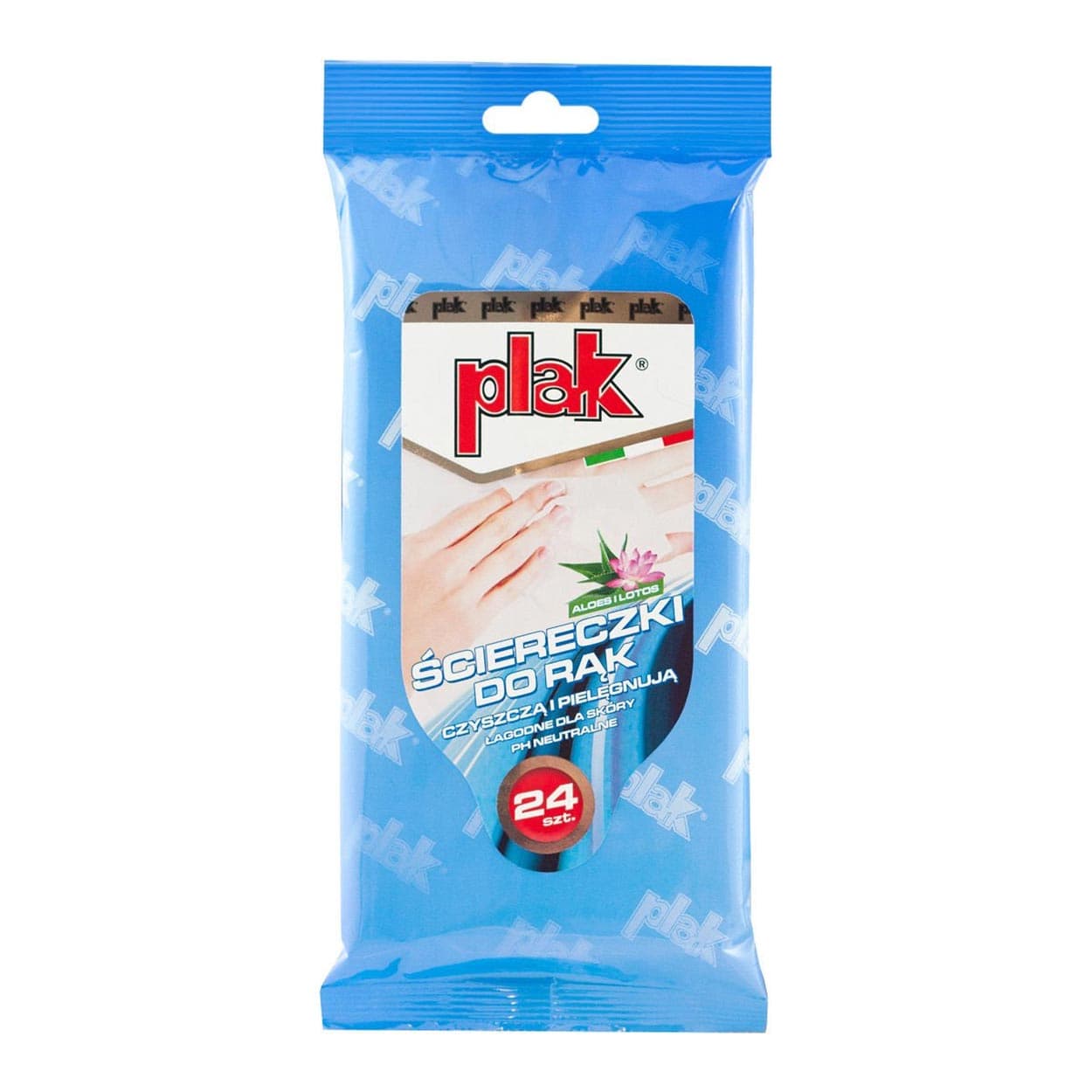 

Plak ściereczki do rąk aloes i lotos 24 szt.