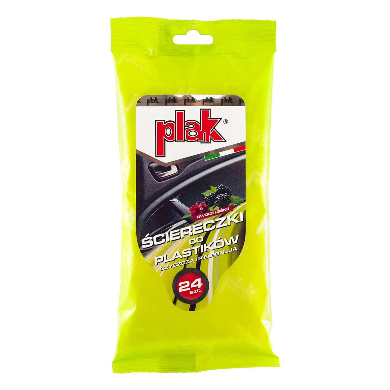 

Plak ściereczki do plastików owoce leśne 24 szt.