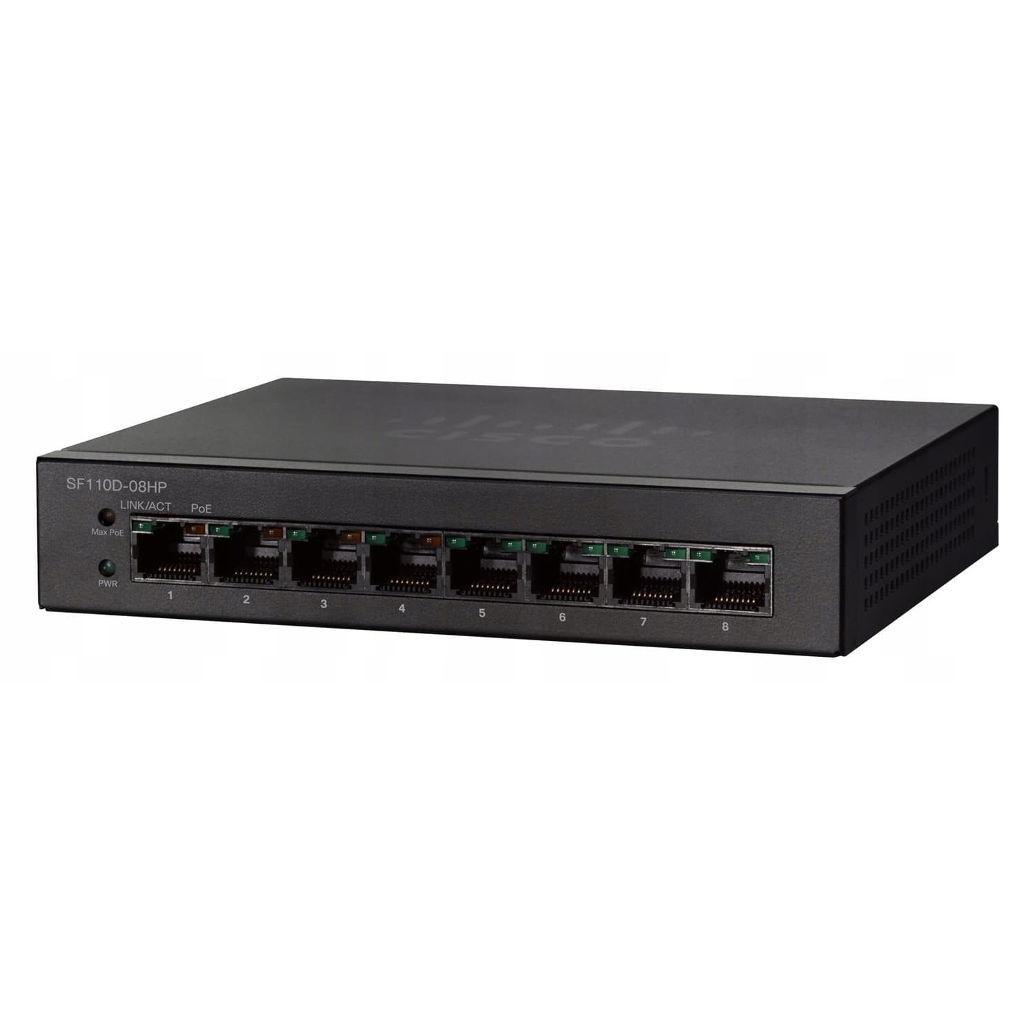 

CISCO SF110D-08HP 8-PORT 10/100 POE DESKTOP SWITCH