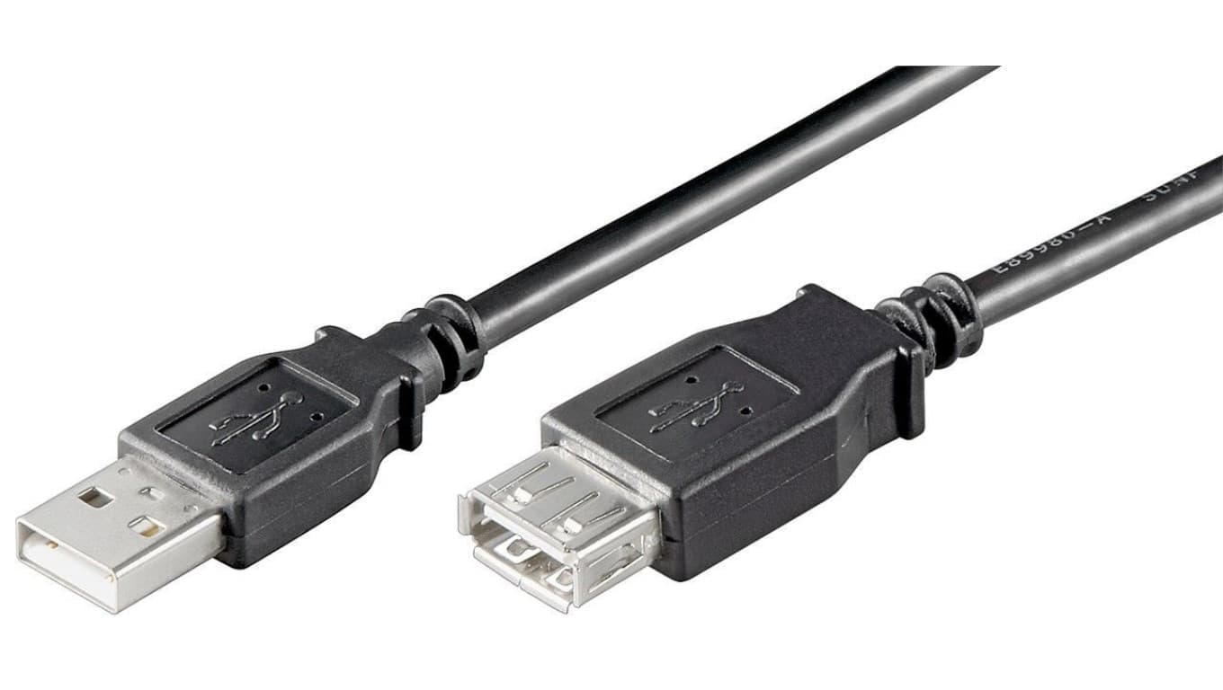 

Przedłużacz USB 2.0 High Speed 0,6m czarny 68625