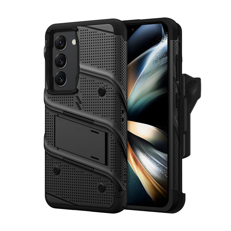 

ZIZO BOLT Series - Pancerne etui Samsung Galaxy S23 ze szkłem 9H na ekran + uchwyt z podstawką (czarny)