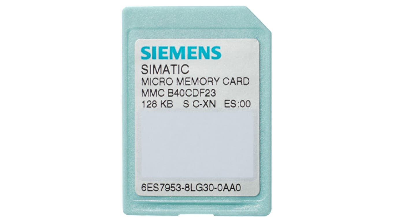 

Karta pamięci 64kB MMC dla SIMATIC S7-300/C7/ET 200 6ES7953-8LF31-0AA0