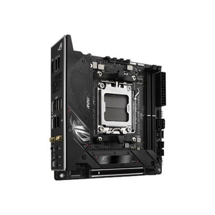 

Asus ROG STRIX B650E-I GAMING WIFI Rodzina procesorów AMD, Gniazdo procesora AM5, DDR5 DIMM, Gniazda pamięci 2, Obsługiwane inte
