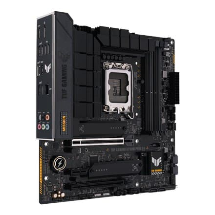 

Asus TUF GAMING B760M-PLUS D4 Rodzina procesorów Intel, Gniazdo procesora LGA1700, DDR4 DIMM, Gniazda pamięci 4, Obsługiwane int