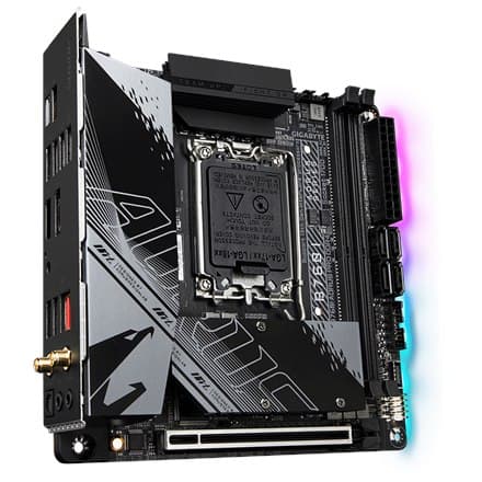 

Gigabyte B760I AORUS PRO DDR4 1.0 M/B Rodzina procesorów Intel, Gniazdo procesora LGA1700, DDR4 DIMM, Gniazda pamięci 2, Obsługi