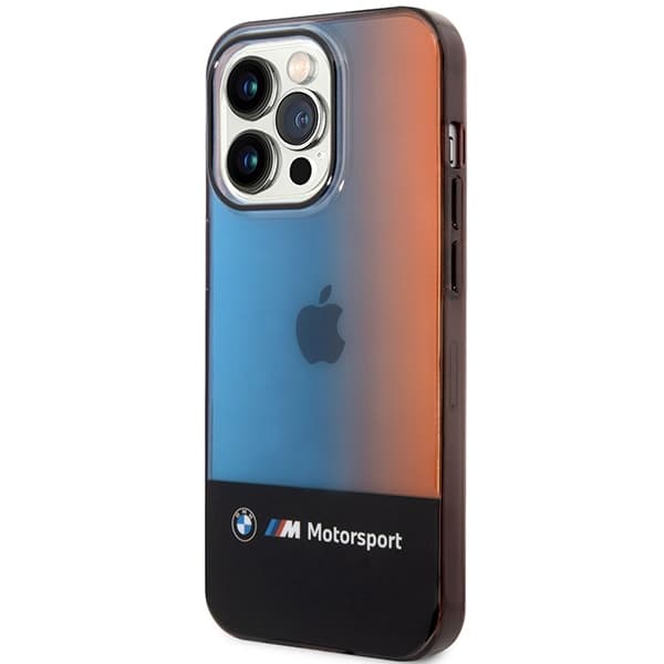 

Etui BMW BMHCP14L22HMGK iPhone 14 Pro 6,1" czarny/black Half Tricolor