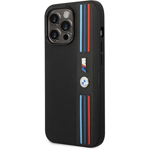 

Etui BMW BMHCP14X22PPMK iPhone 14 Pro Max 6,7" czarny/black Tricolor M Collection
