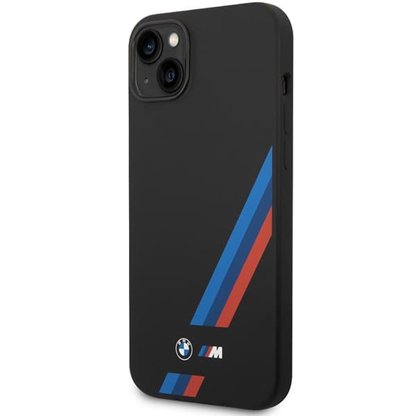 

Etui BMW BMHCP14M22SOTK iPhone 14 Plus 6,7" czarny/black Silicone Slanted Sttripes