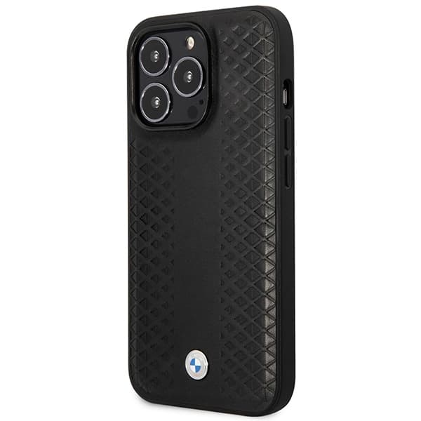 

Etui BMW BMHMP14L22RFGK iPhone 14 Pro 6,1" czarny/black Leather Diamond Pattern MagSafe